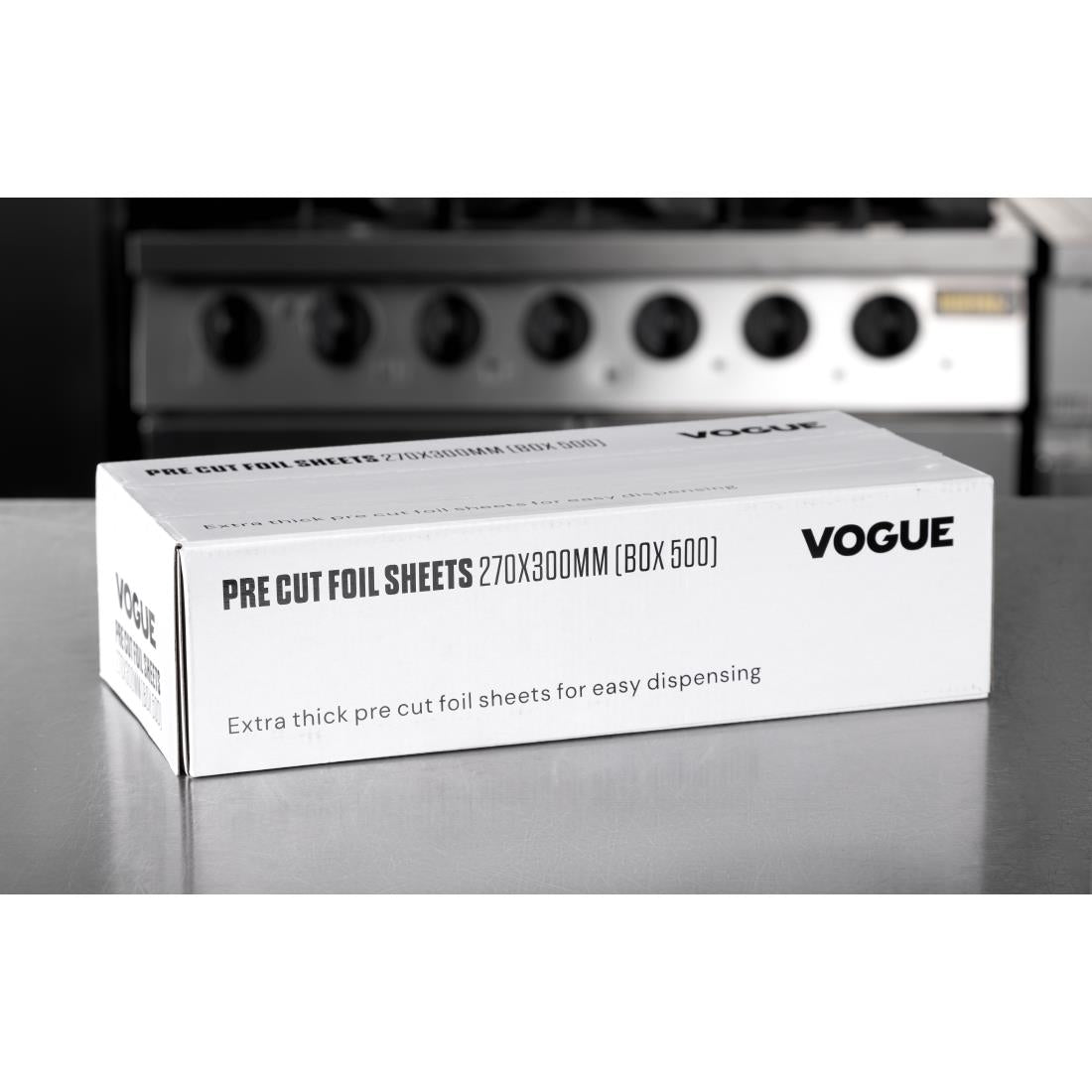 Vogue Aluminium Foil Sheets 270x300mm (500 Pack)