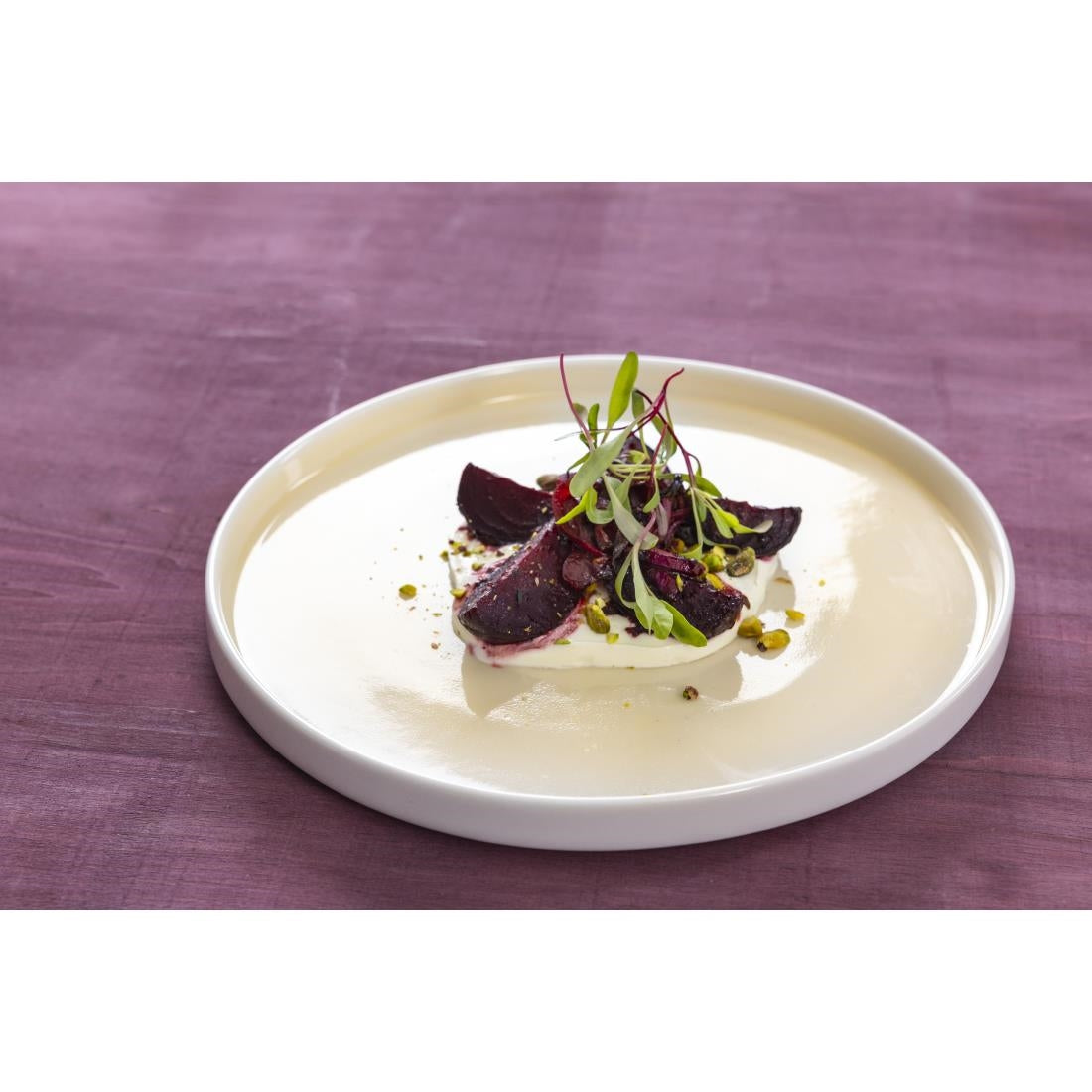 Olympia Fondant Plates Lemon 270mm (4 Pack)