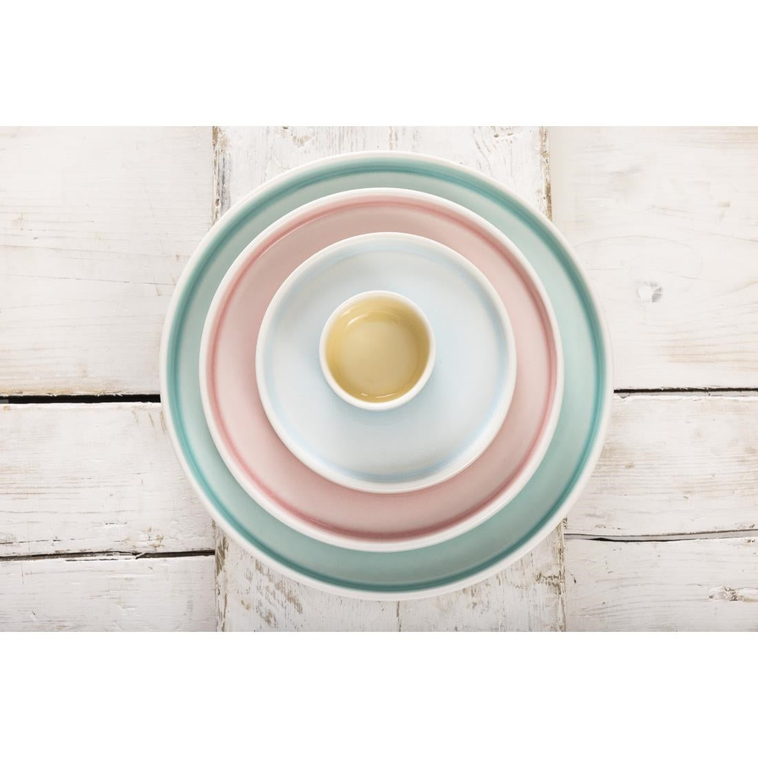 Olympia Fondant Plates Aqua 156mm (6 Pack)
