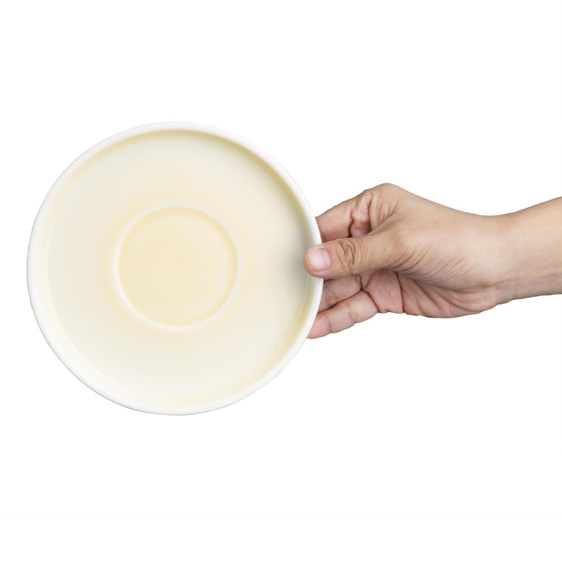 Olympia Fondant Saucers Lemon 155mm (6 Pack)