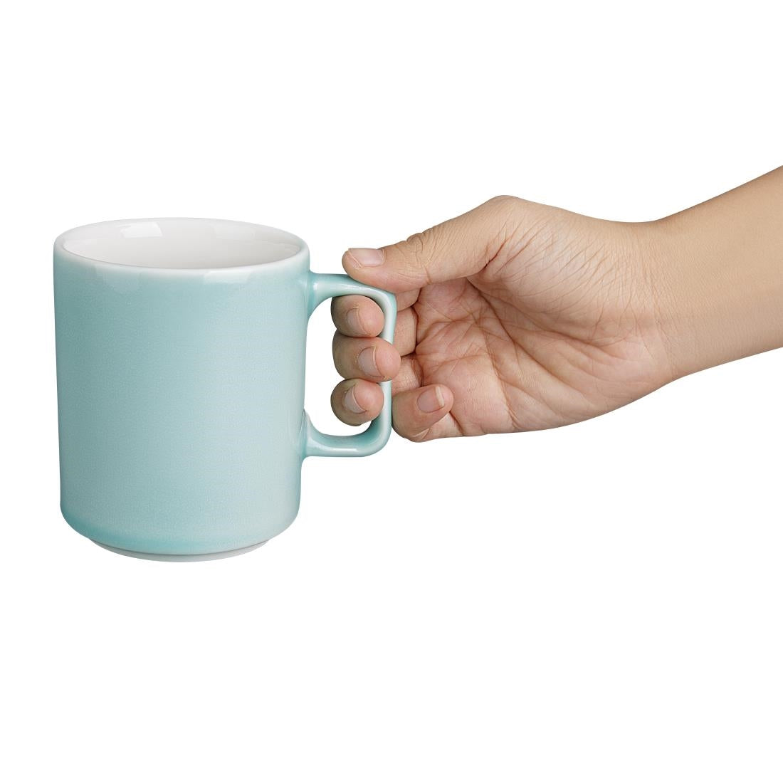 Olympia Fondant Mugs Mint 340ml (6 Pack)