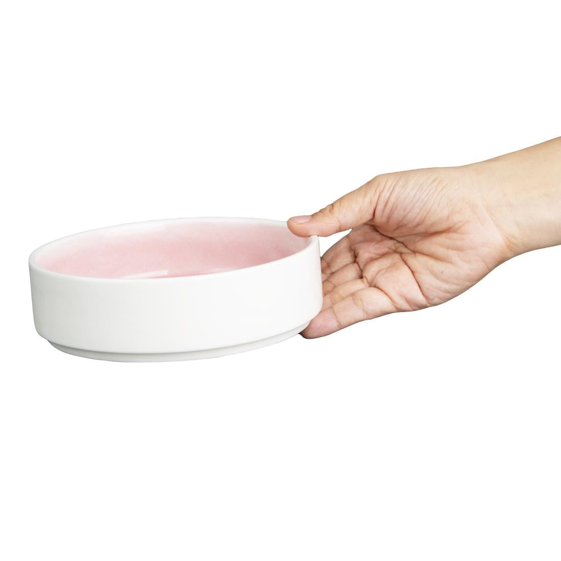 Olympia Fondant Stacking Bowls Pink 152mm (6 Pack)