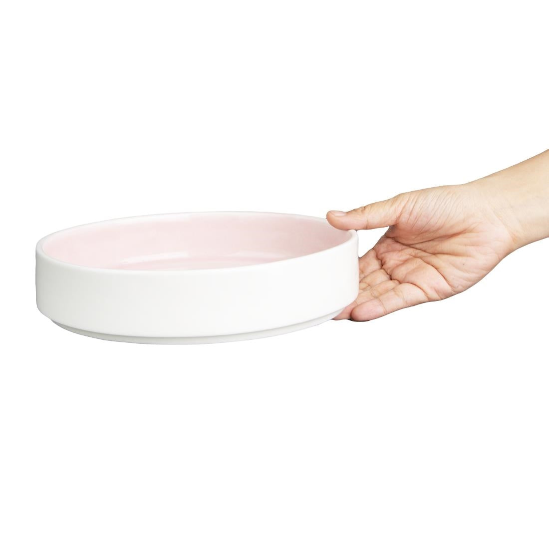 Olympia Fondant Stacking Bowls Pink 215mm (4 Pack)