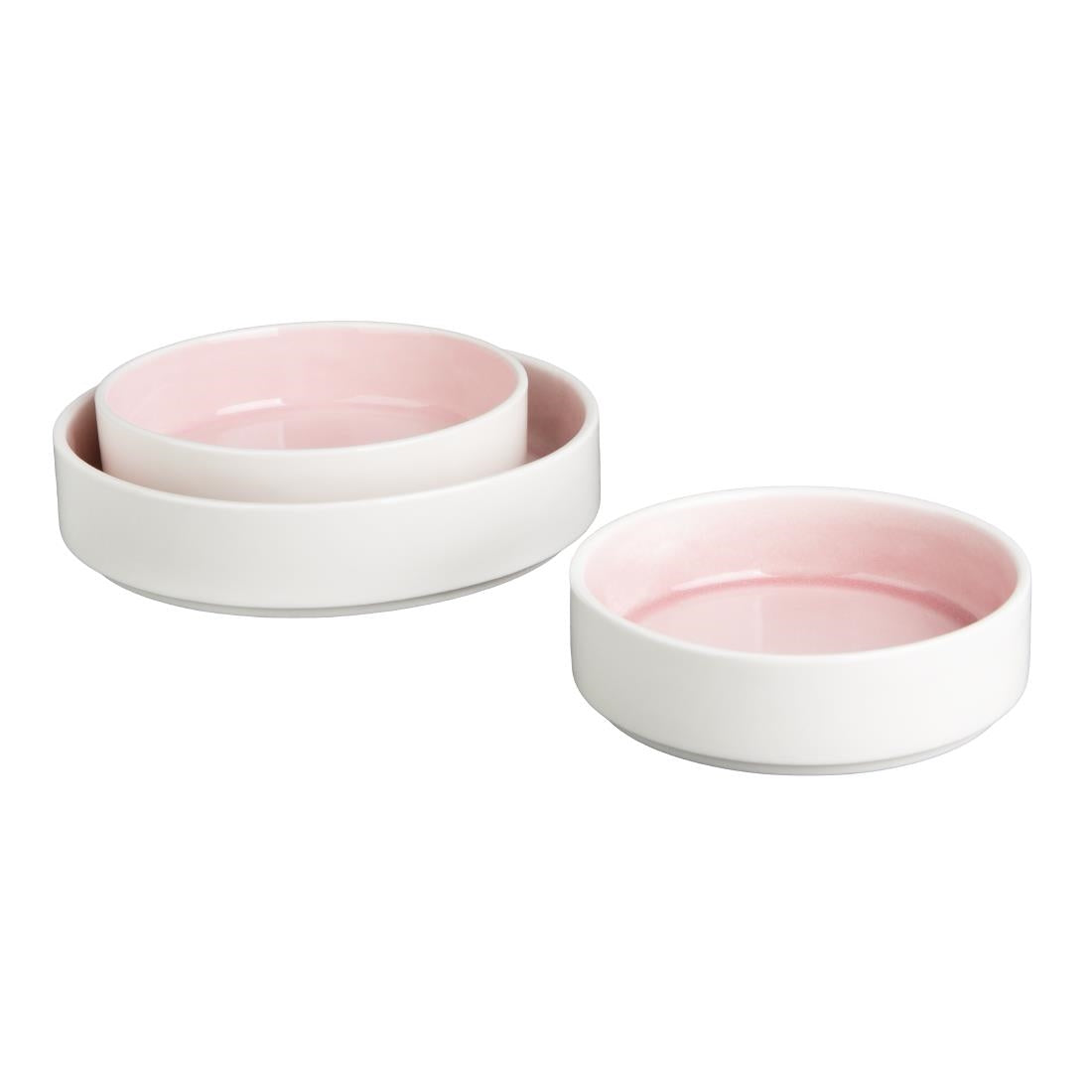 Olympia Fondant Stacking Bowls Pink 215mm (4 Pack)
