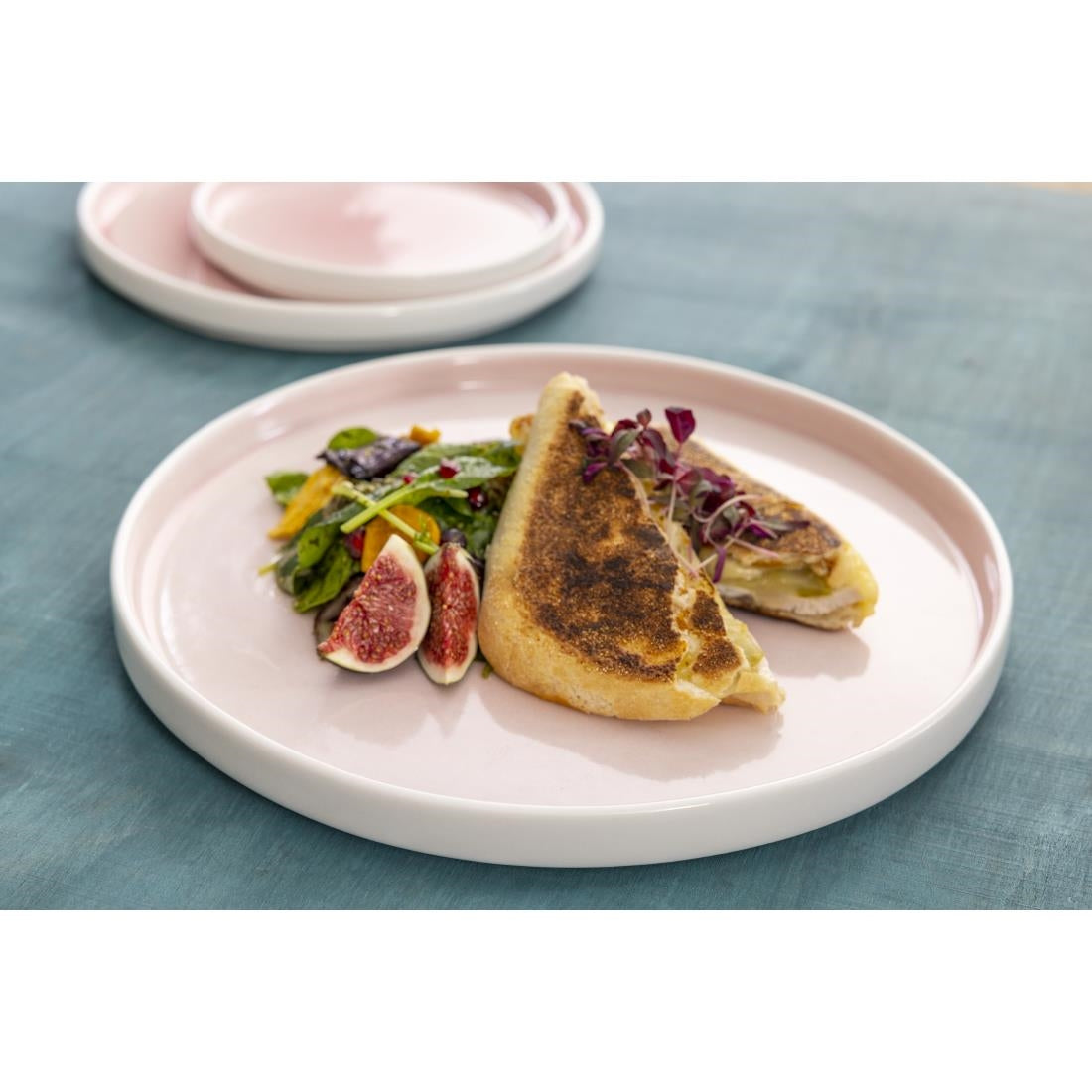 Olympia Fondant Plates Pink 215mm (6 Pack)