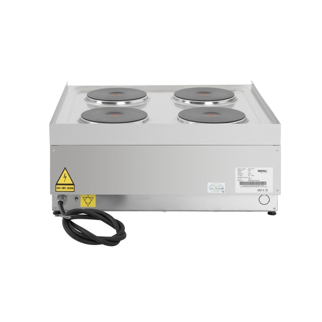 Buffalo 600 Series 4 Ring Electric Hob