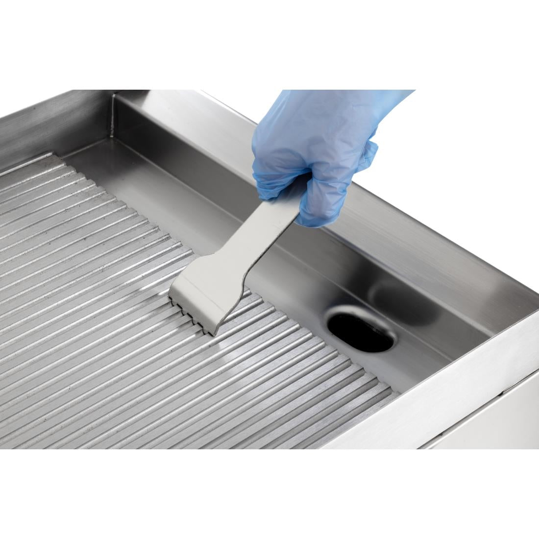 Buffalo 600 Series 3kW Ribbed Electric Griddle 400mm