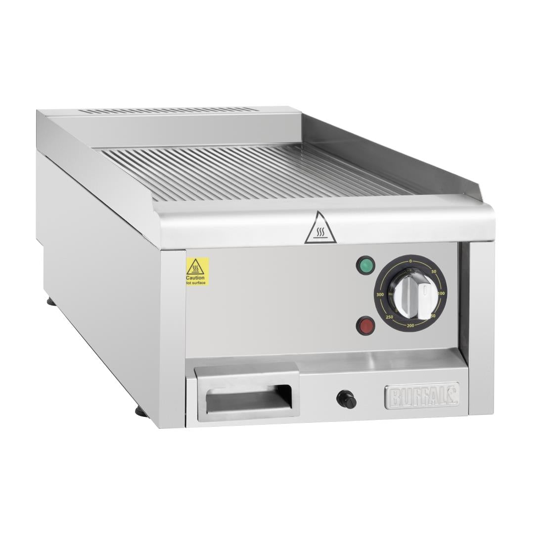 Buffalo 600 Series 3kW Ribbed Electric Griddle 400mm
