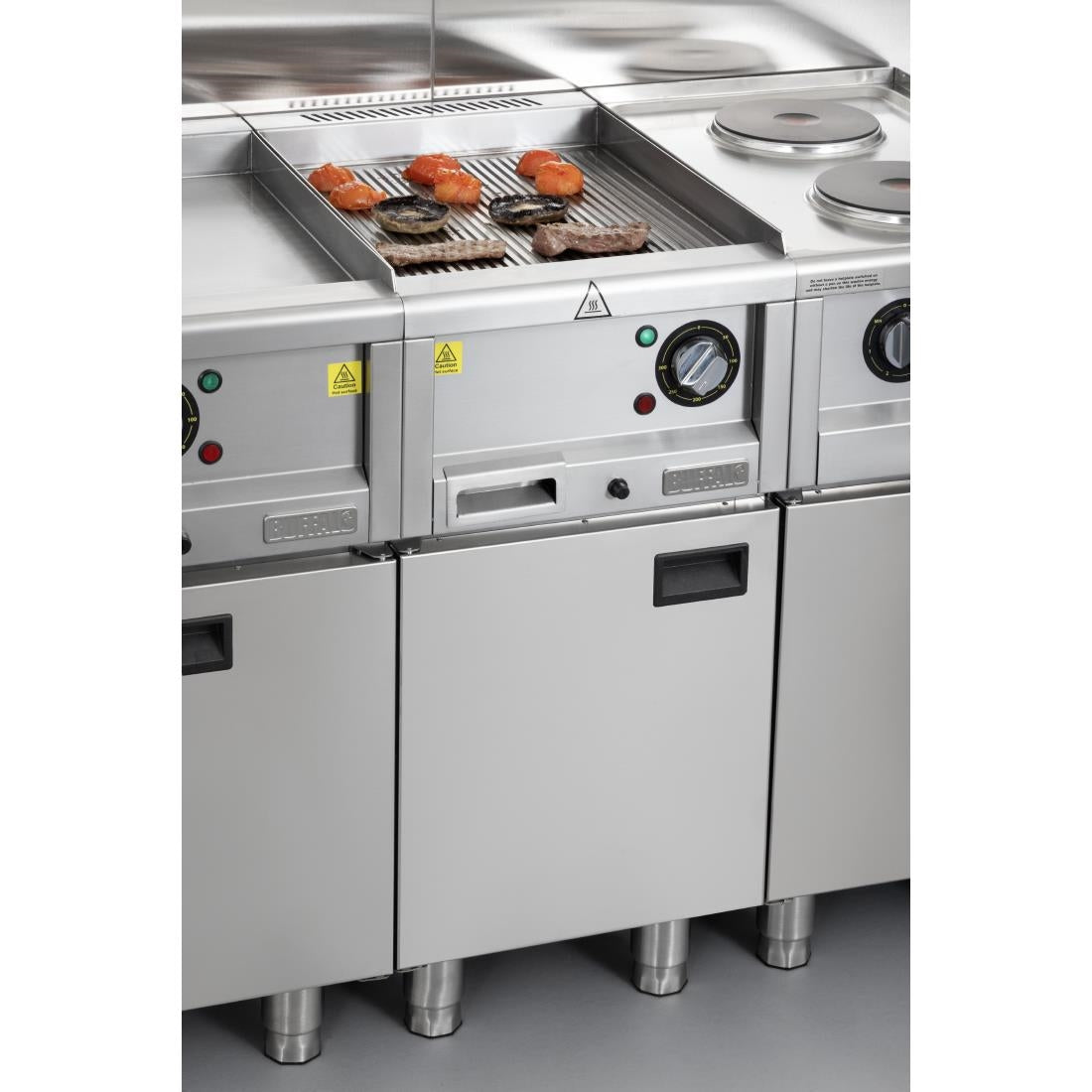 Buffalo 600 Series 3kW Ribbed Electric Griddle 400mm