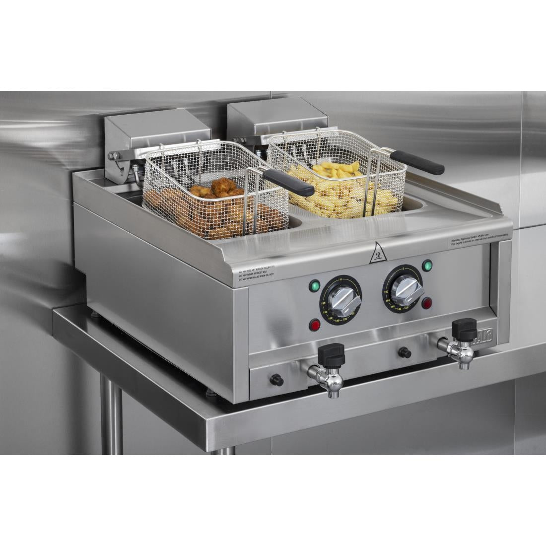 Buffalo 600 Series Countertop Electric Fryer 2x 8Ltr