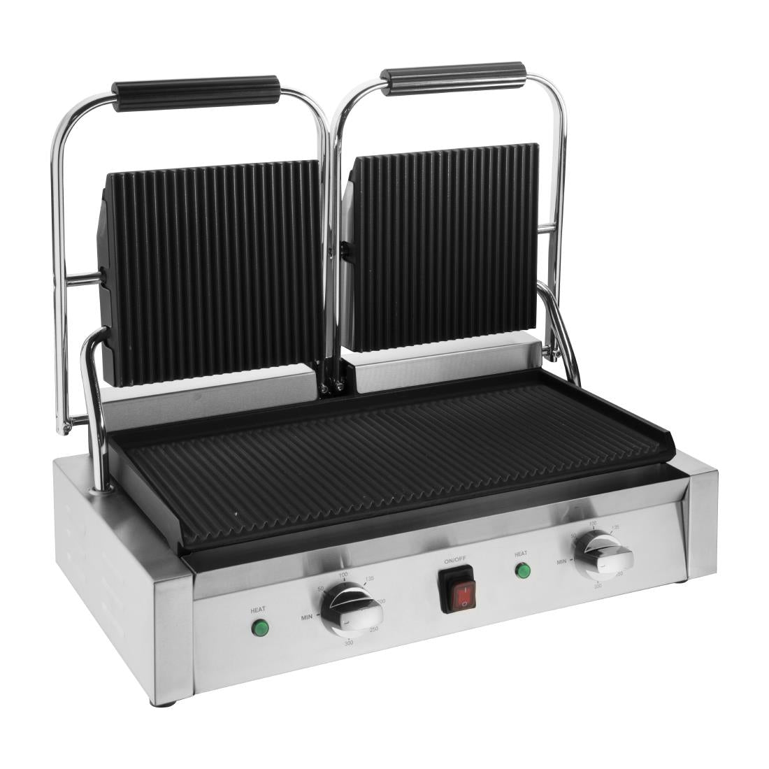 Buffalo Bistro Double Ribbed Contact Grill