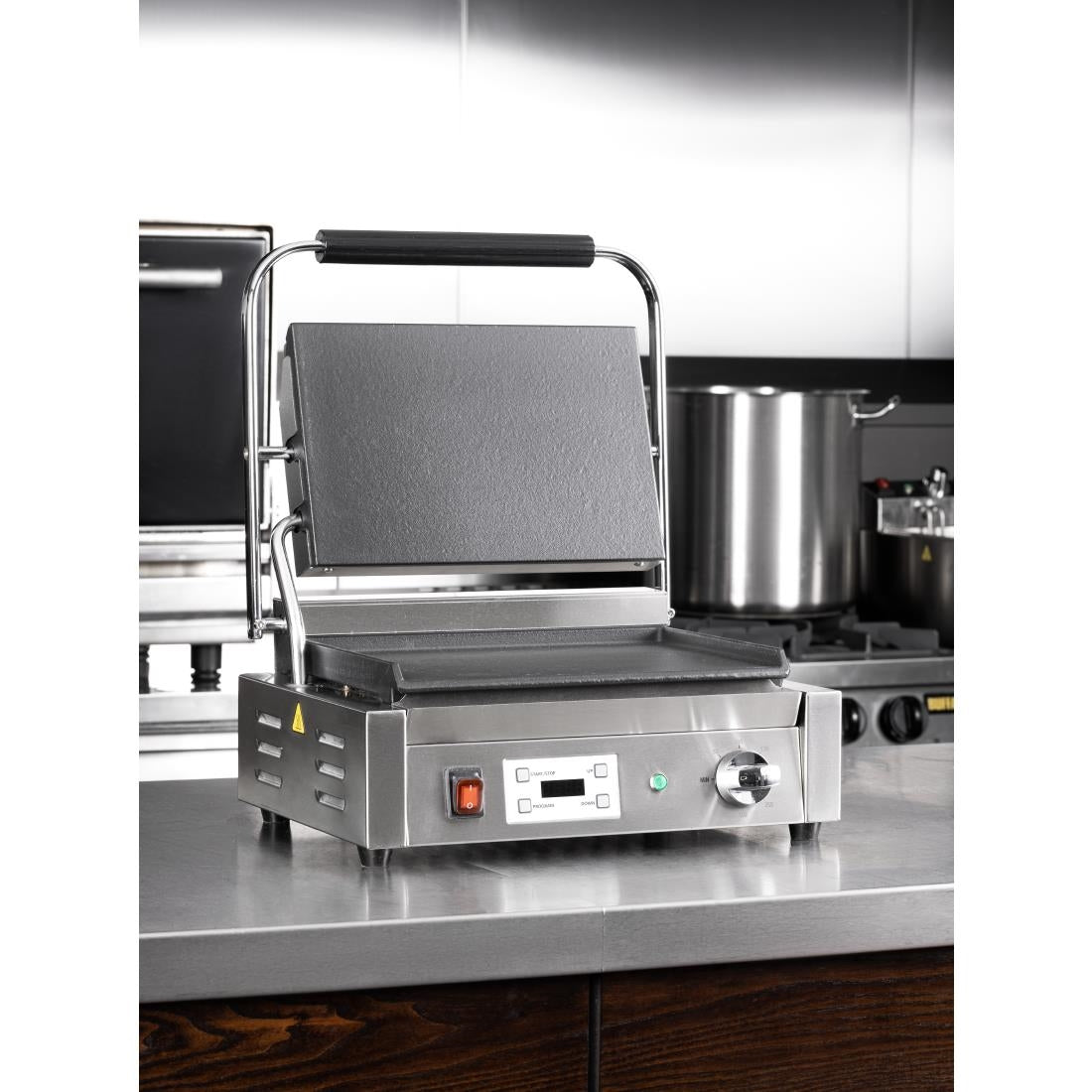 Buffalo Extra Large Contact Grill Single Flat Plate