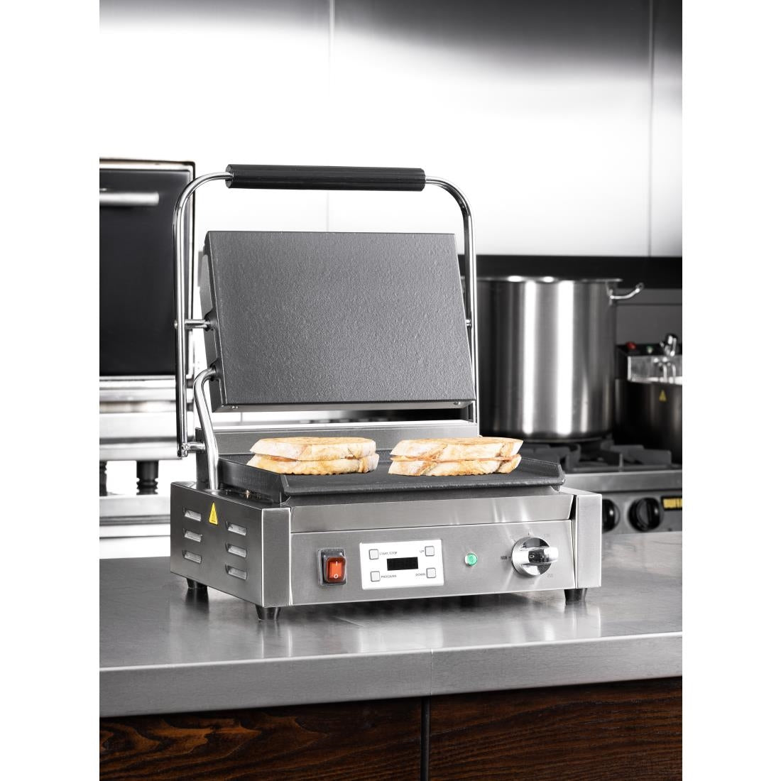Buffalo Extra Large Contact Grill Single Flat Plate