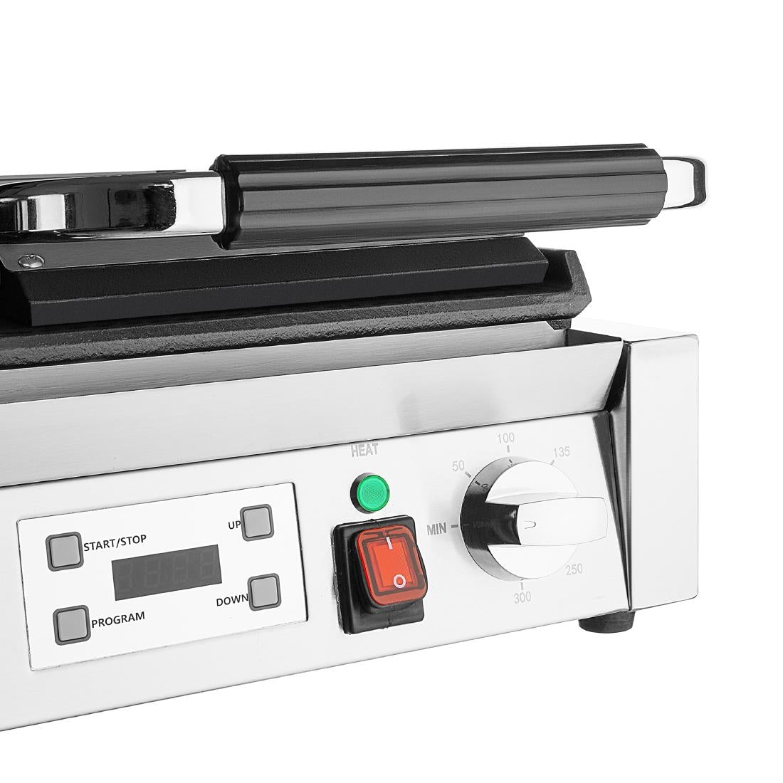 Buffalo Double Contact Grill Flat Left/Ribbed Right Plate