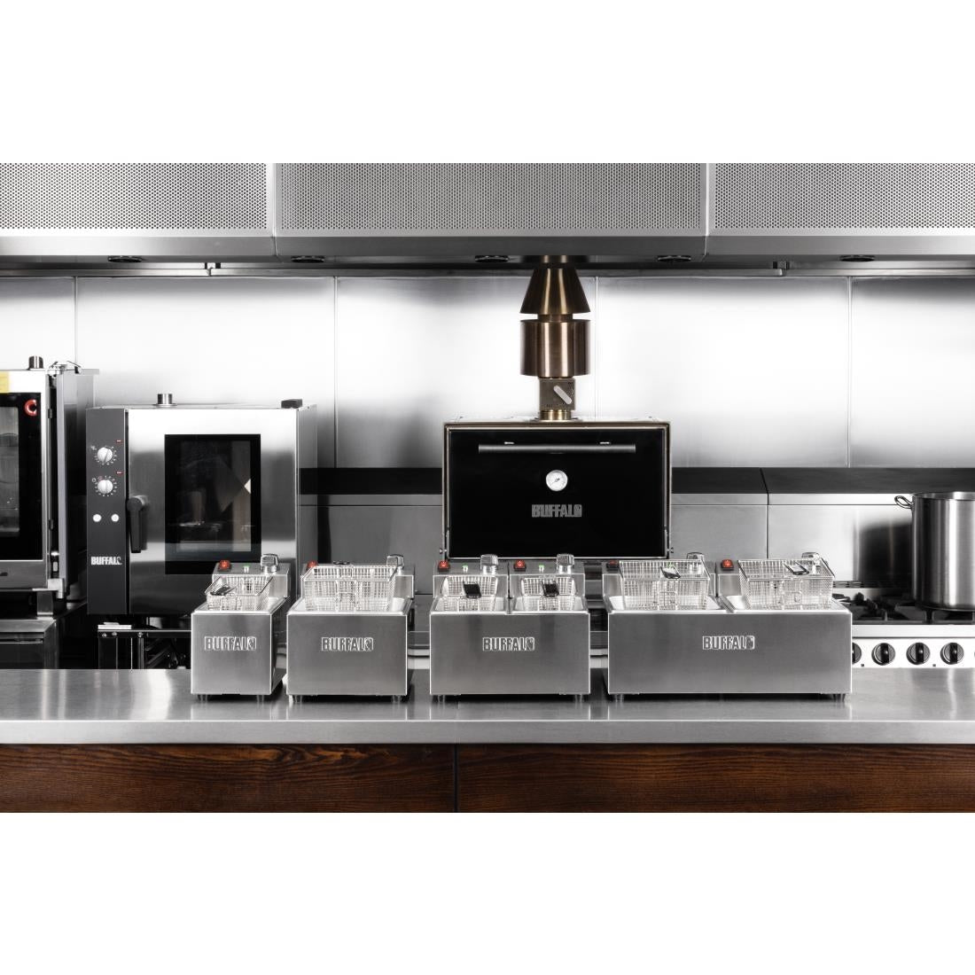 Buffalo Countertop Electric Fryer 2x3Ltr