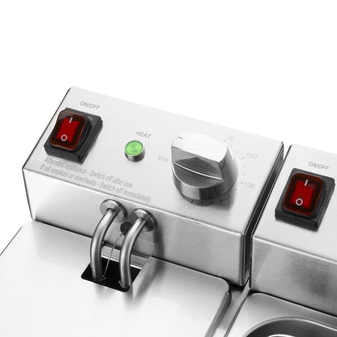 Buffalo Countertop Electric Fryer 2x3Ltr