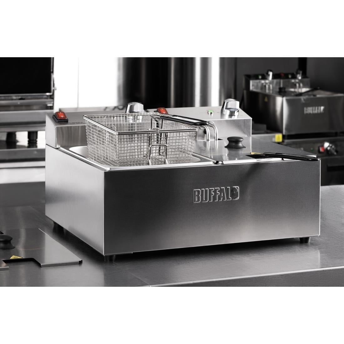 Buffalo Countertop Electric Fryer 2x5Ltr