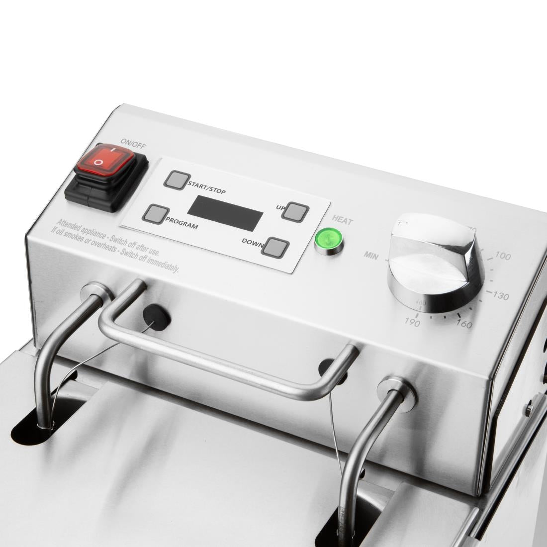 Buffalo Countertop Electric Fryer with Timer 8Ltr