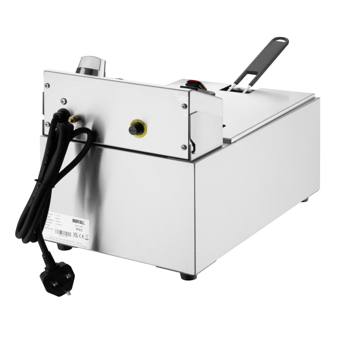 Buffalo Countertop Electric Fryer with Timer 5Ltr