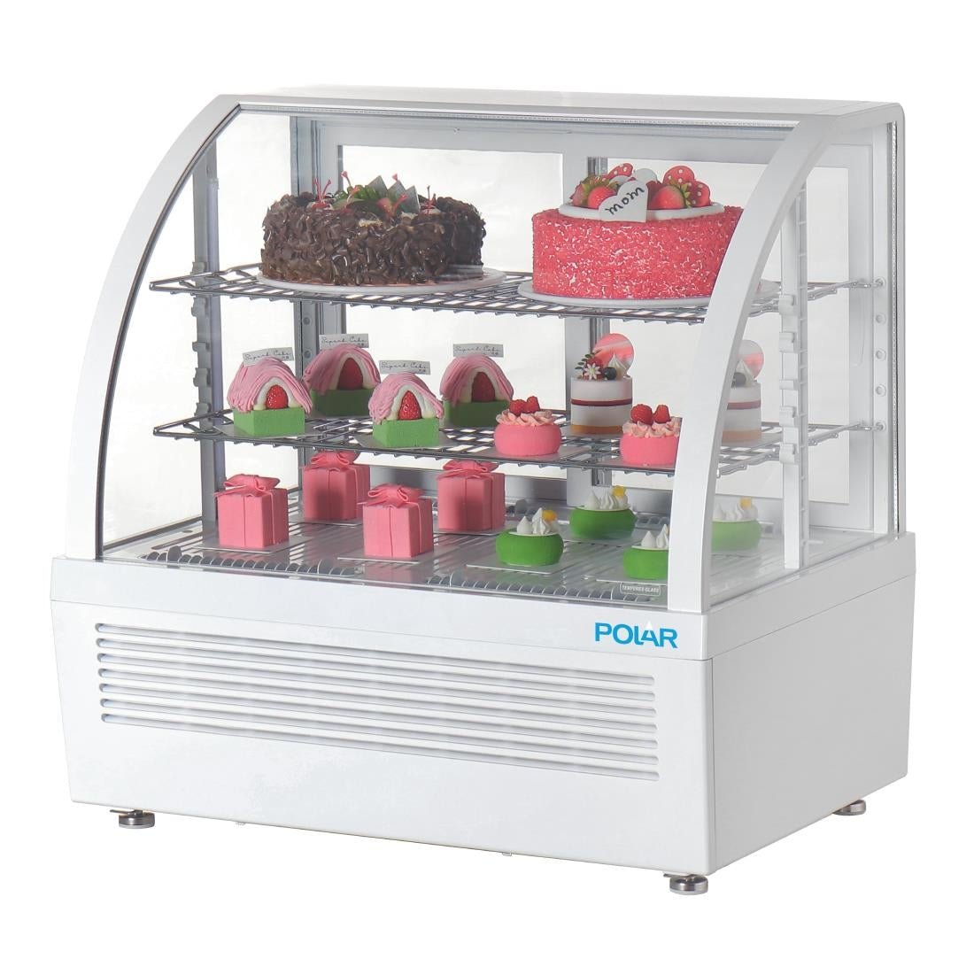Polar C-Series Countertop Display Fridge White 100Ltr