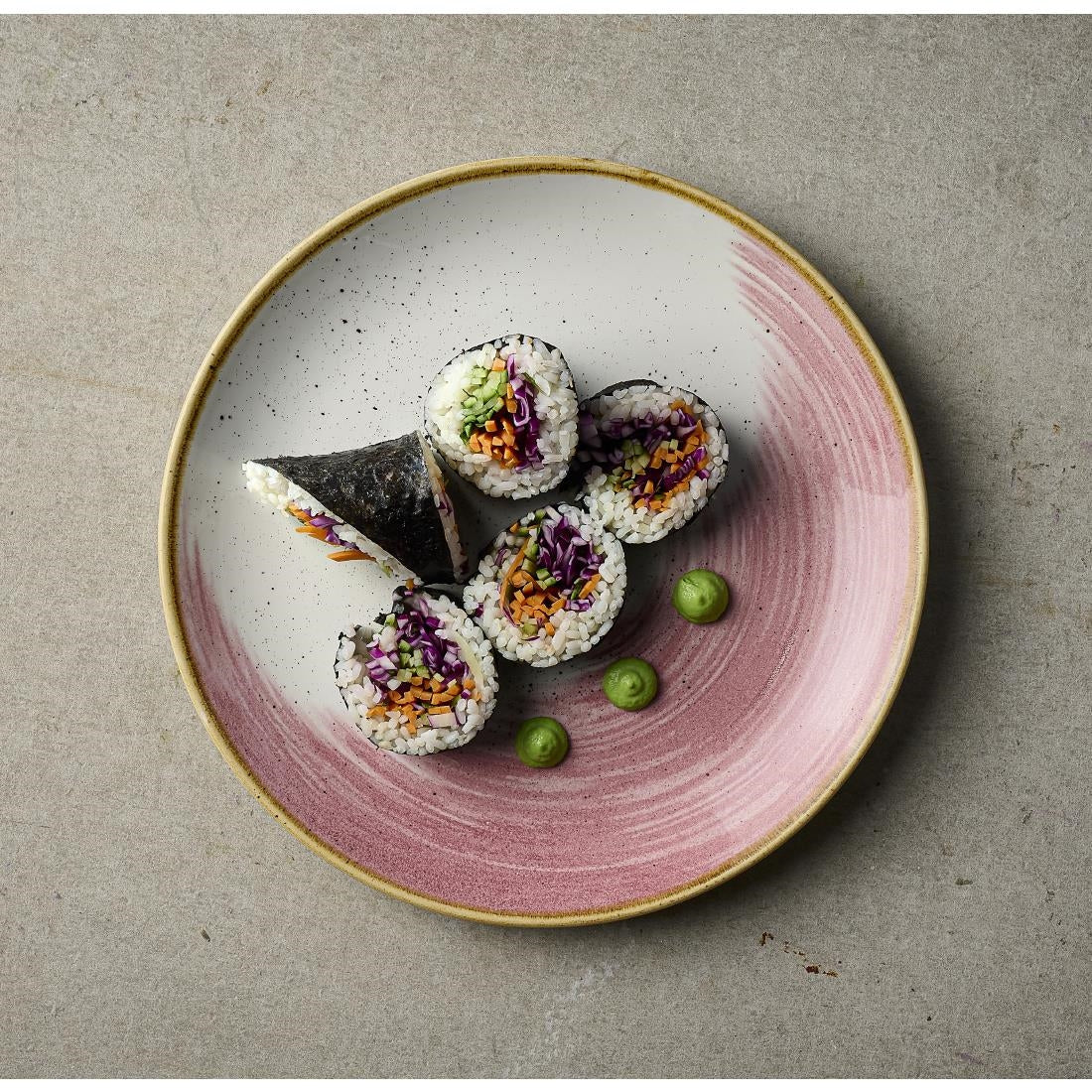 Churchill Stonecast Accents Petal Pink Evolve Coupe Plates 220mm (12 Pack)