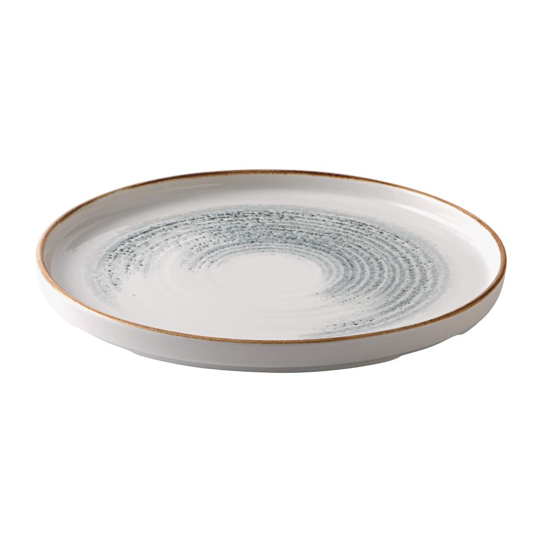 Churchill Homespun Accents Walled Plates Jasper Grey 260mm (6 Pack)