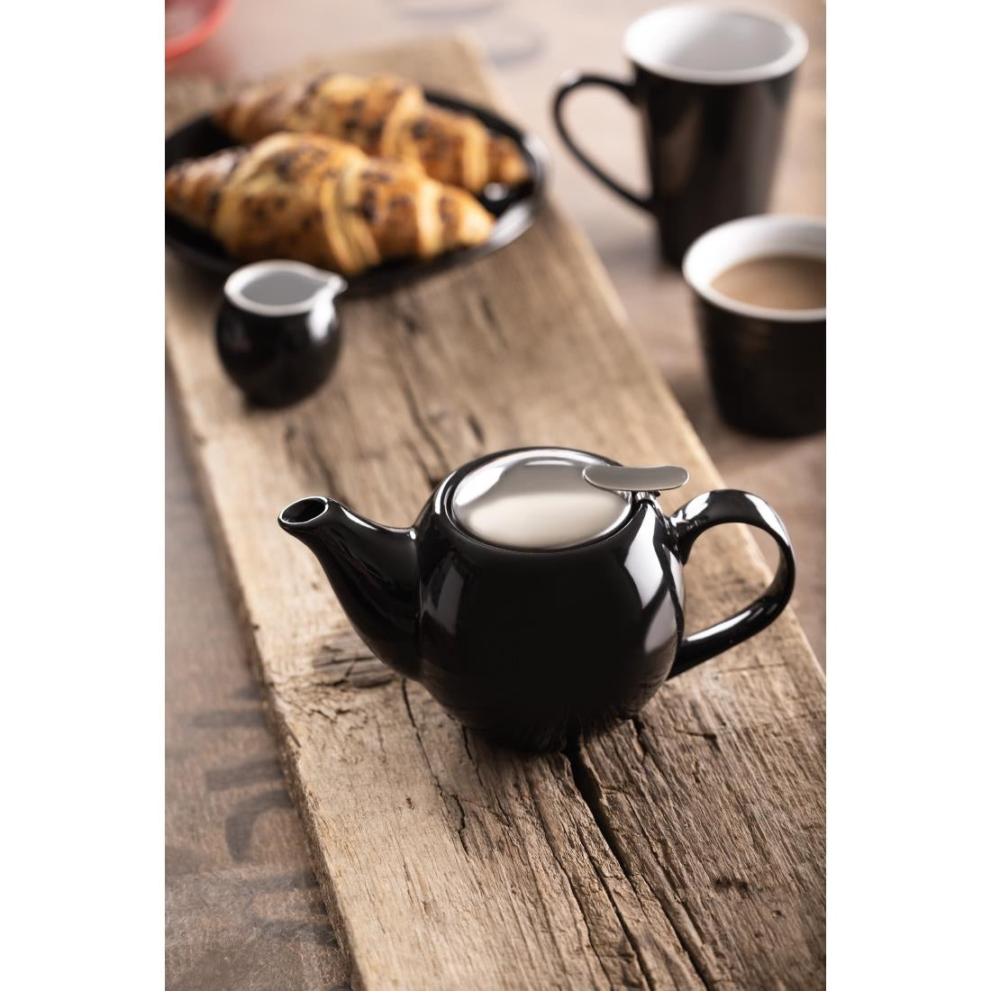 Olympia Cafe Teapot Black