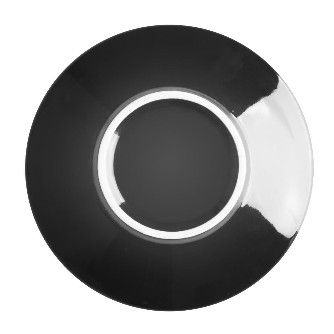 Olympia Cafe Espresso Saucers Black 116mm (12 Pack)