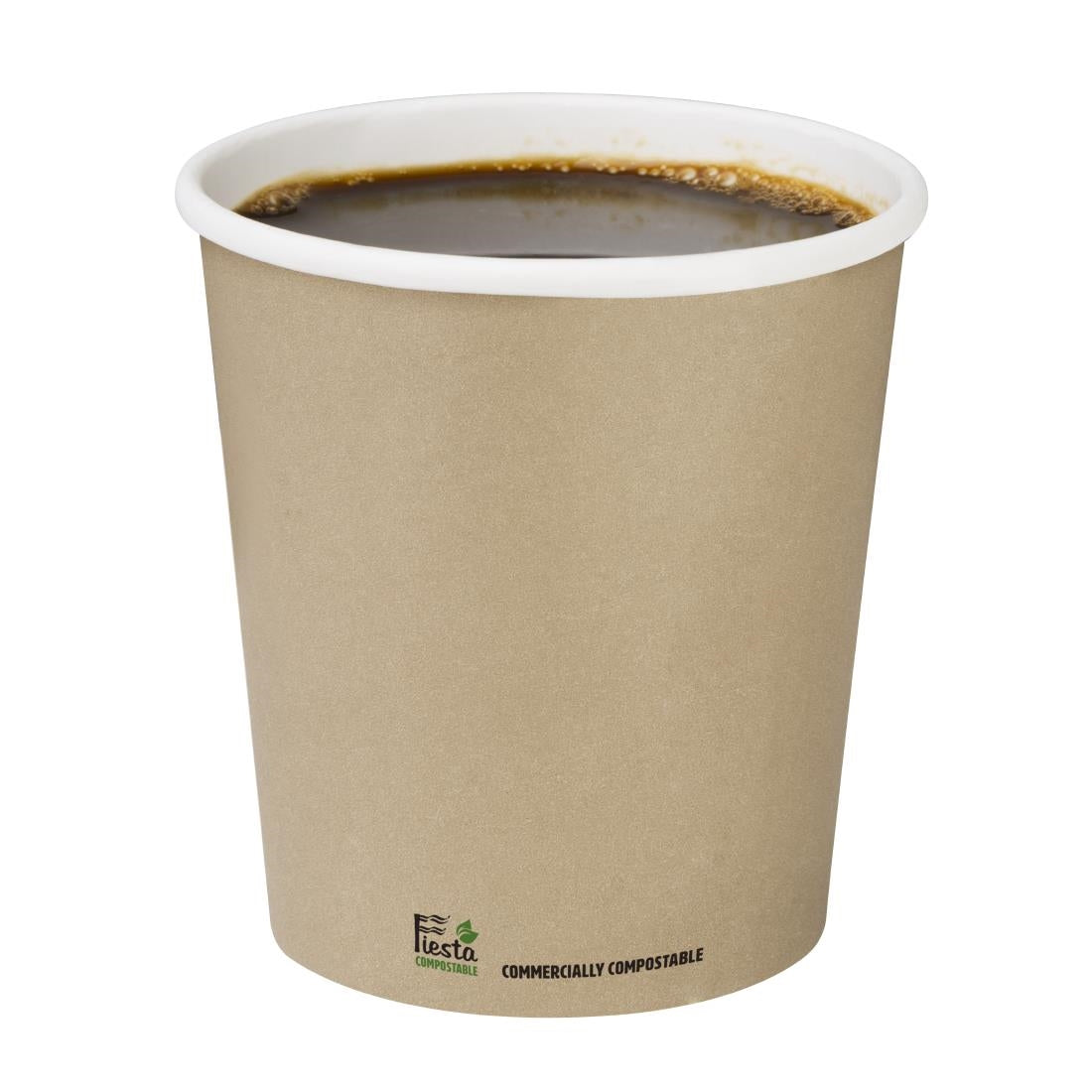 Fiesta Compostable Coffee Cups Single Wall 8oz (1000 Pack)