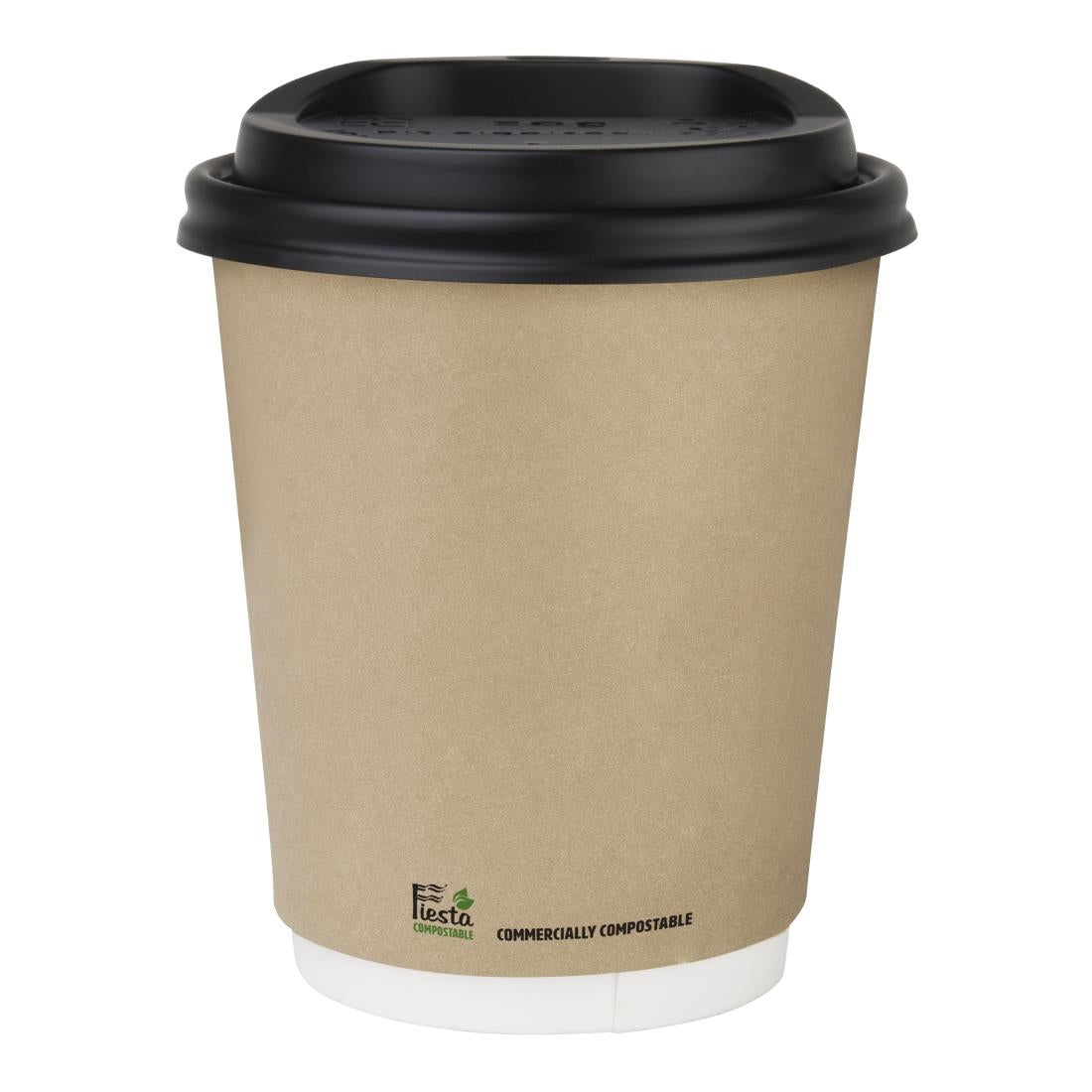 Fiesta Compostable Coffee Cups Double Wall 227ml / 8oz (25 Pack)