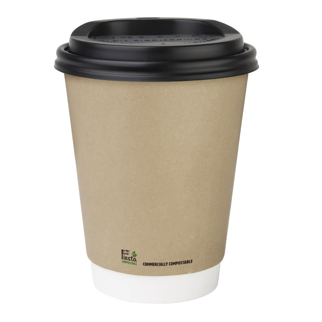 Fiesta Compostable Coffee Cups Double Wall 340ml (500 Pack)