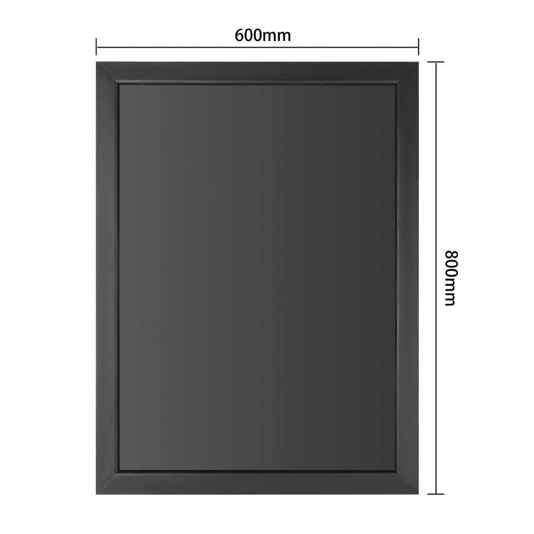 Olympia Wallboard Black Wooden Frame 600x800mm