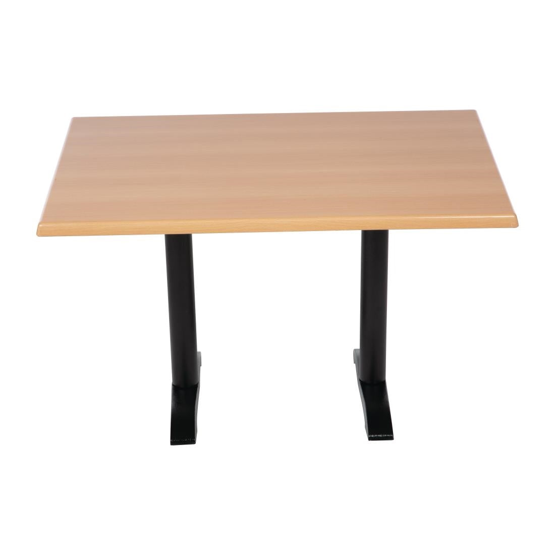 Bolero Pre-drilled Rectangular Tabletop Beech Effect