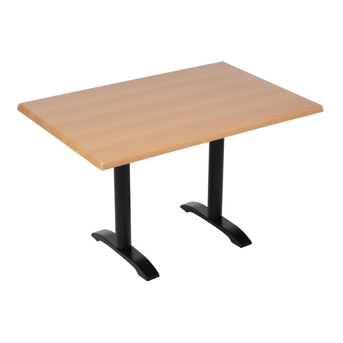 Bolero Pre-drilled Rectangular Tabletop Beech Effect