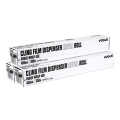 Vogue Cling Film 300m fits Wrap450 Dispenser (3 Pack)