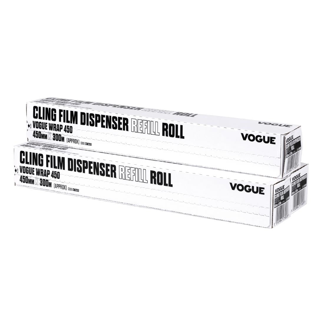 Vogue Cling Film 300m fits Wrap450 Dispenser (3 Pack)