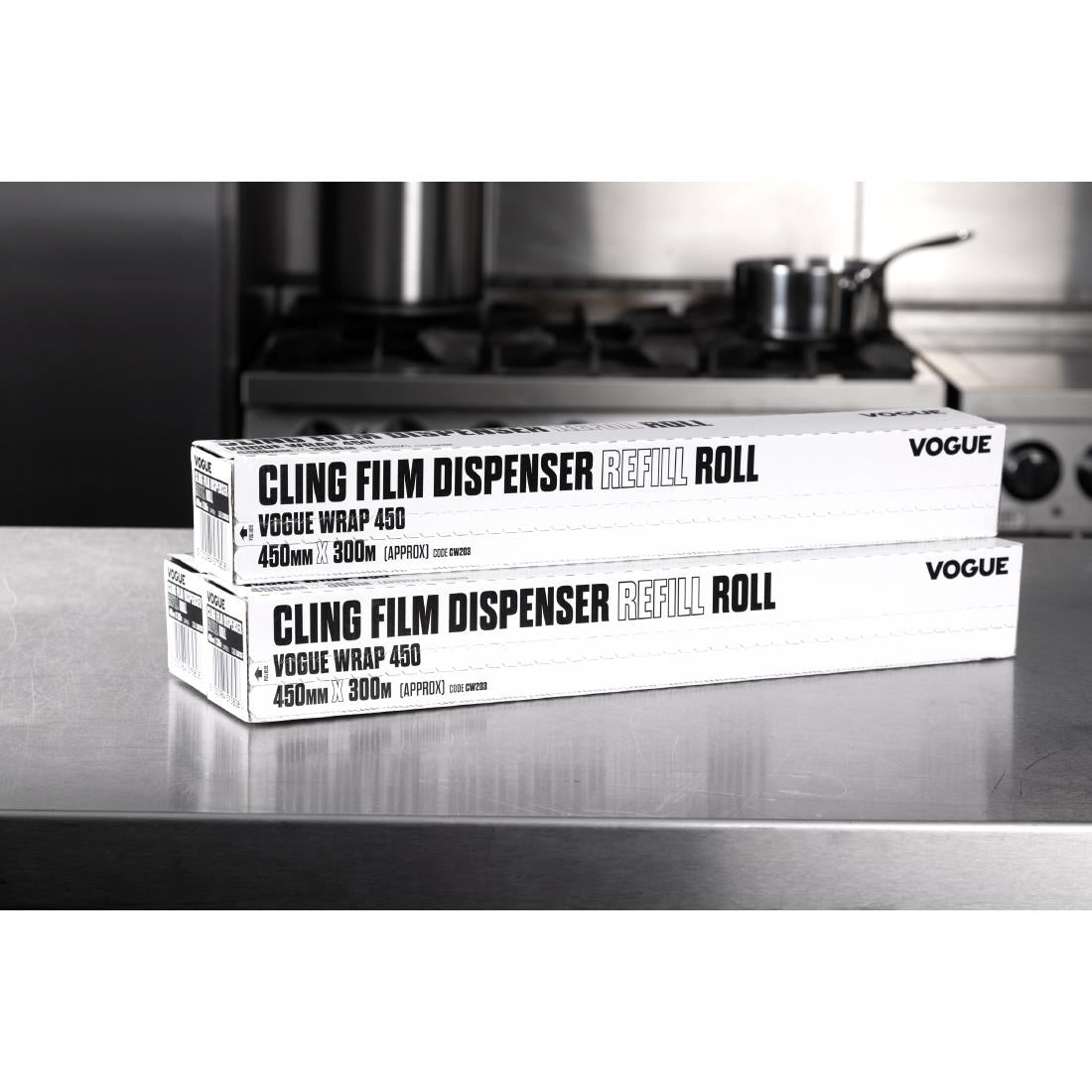 Vogue Cling Film 300m fits Wrap450 Dispenser (3 Pack)