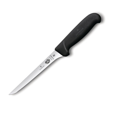 Victorinox Fibrox Curved Narrow Flexible Boning Knife Black 15cm