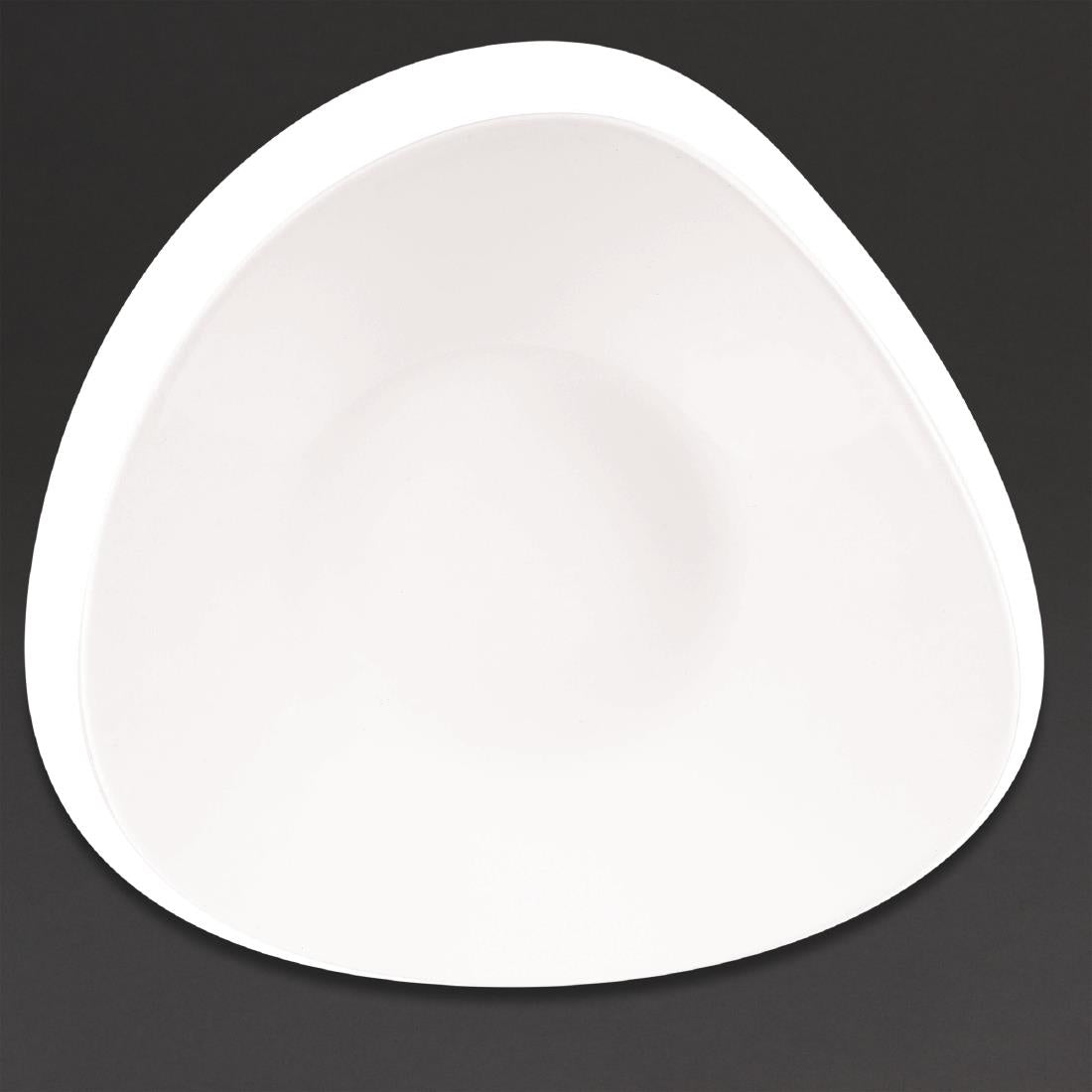 Churchill Lotus Triangular Shallow Bowls White 238mm (12 Pack)