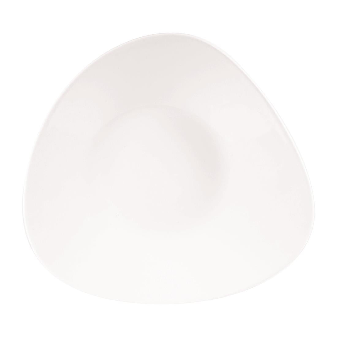 Churchill Lotus Triangular Shallow Bowls White 238mm (12 Pack)