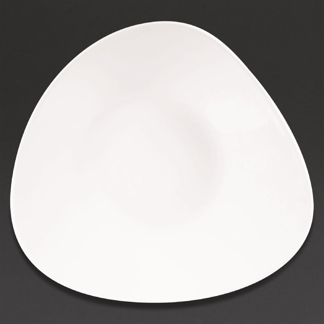 Churchill Lotus Triangular Shallow Bowls White 278mm (12 Pack)