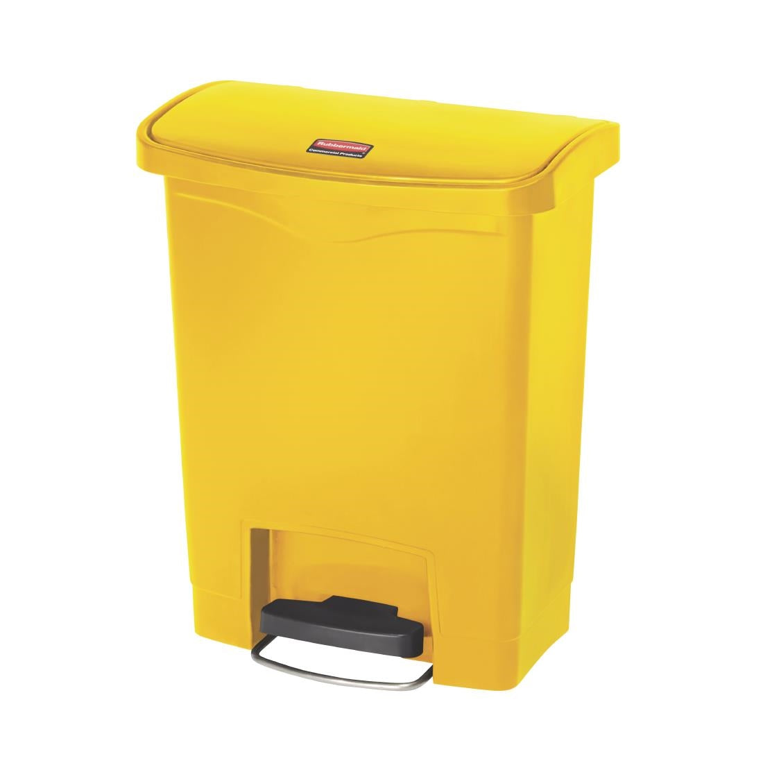 Rubbermaid Slim Jim Step-On Pedal Bin Yellow 30Ltr