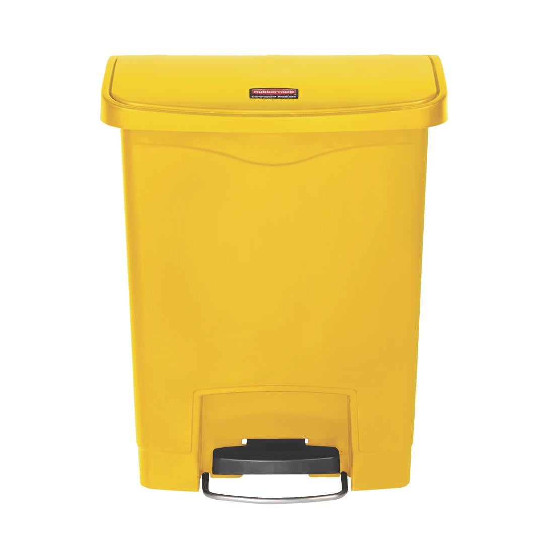 Rubbermaid Slim Jim Step-On Pedal Bin Yellow 30Ltr