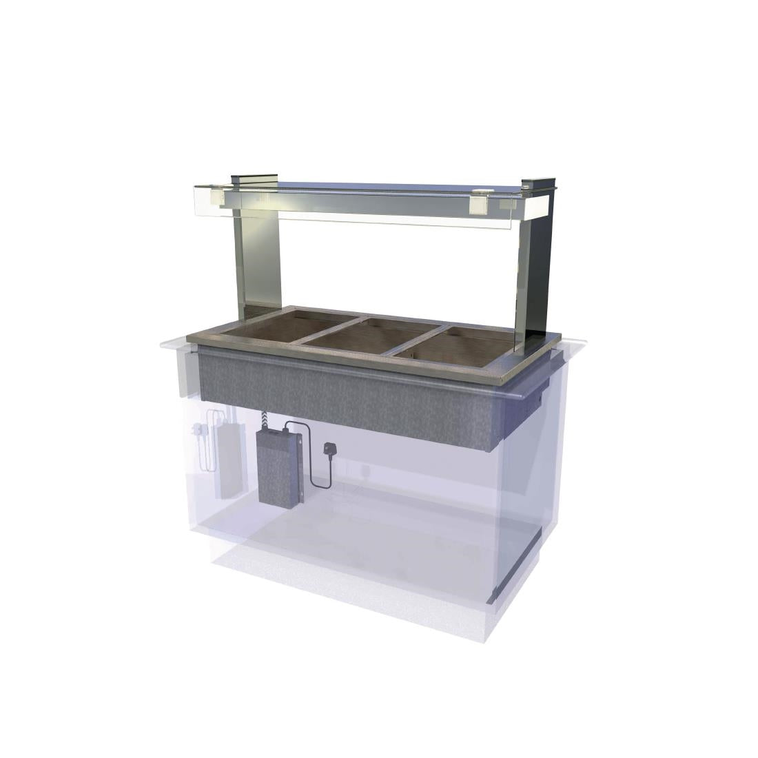CED Kubus Drop In Dry Heat Bain Marie KHBM3