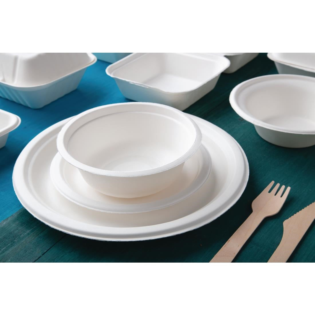 Fiesta Compostable Bagasse Plates Round 260mm (50 Pack)