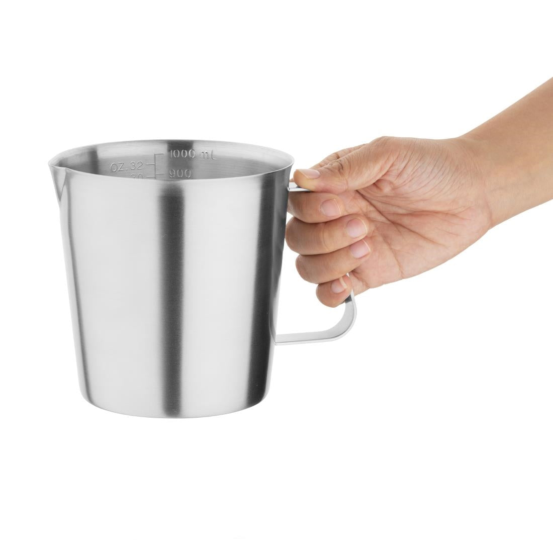 Vogue Stainless Steel Measuring Jug 1ltr