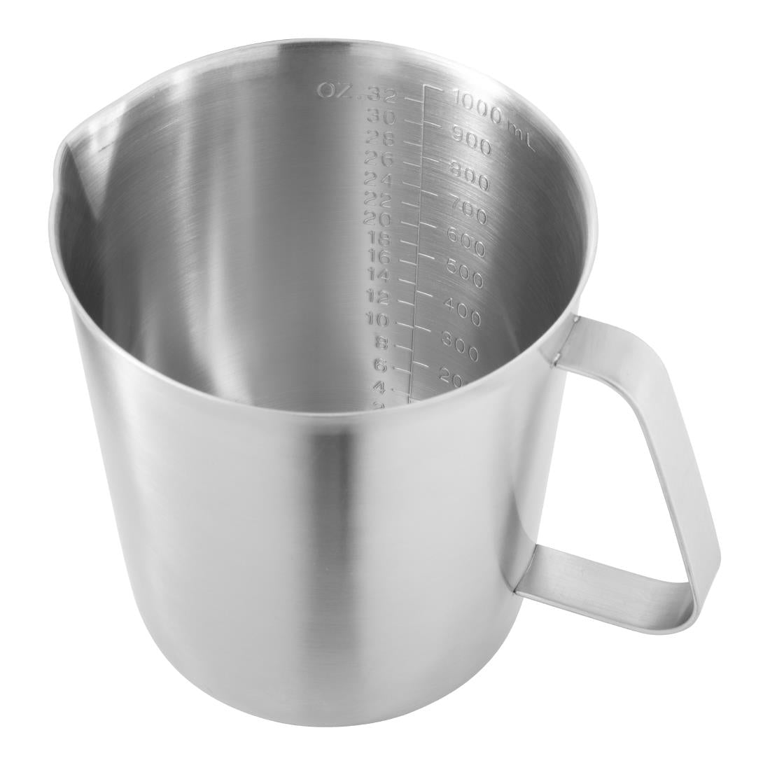 Vogue Stainless Steel Measuring Jug 1ltr