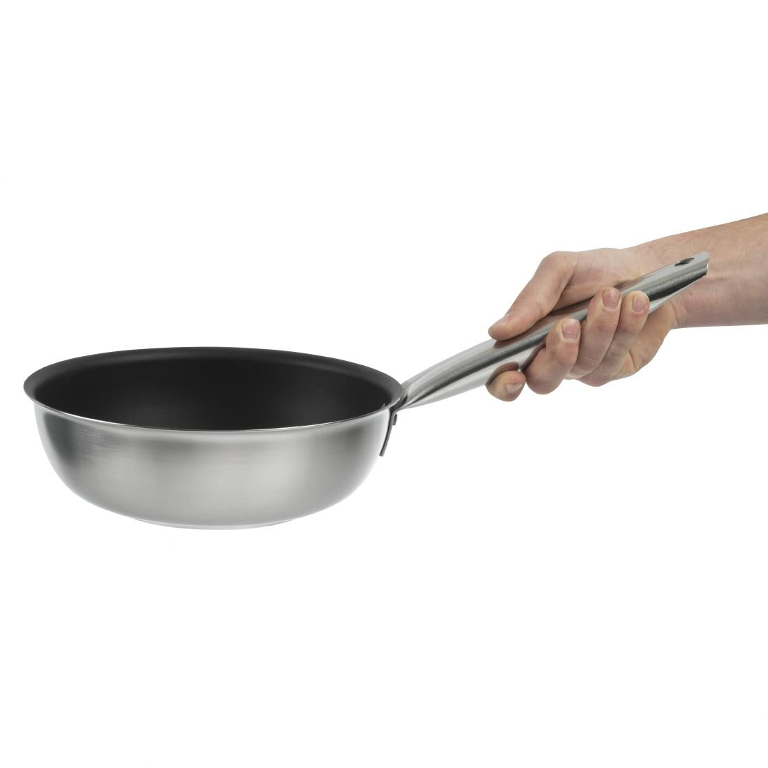Matfer Bourgeat Tradition Stainless Steel Pro Non-Stick Sauté Pan 24cm