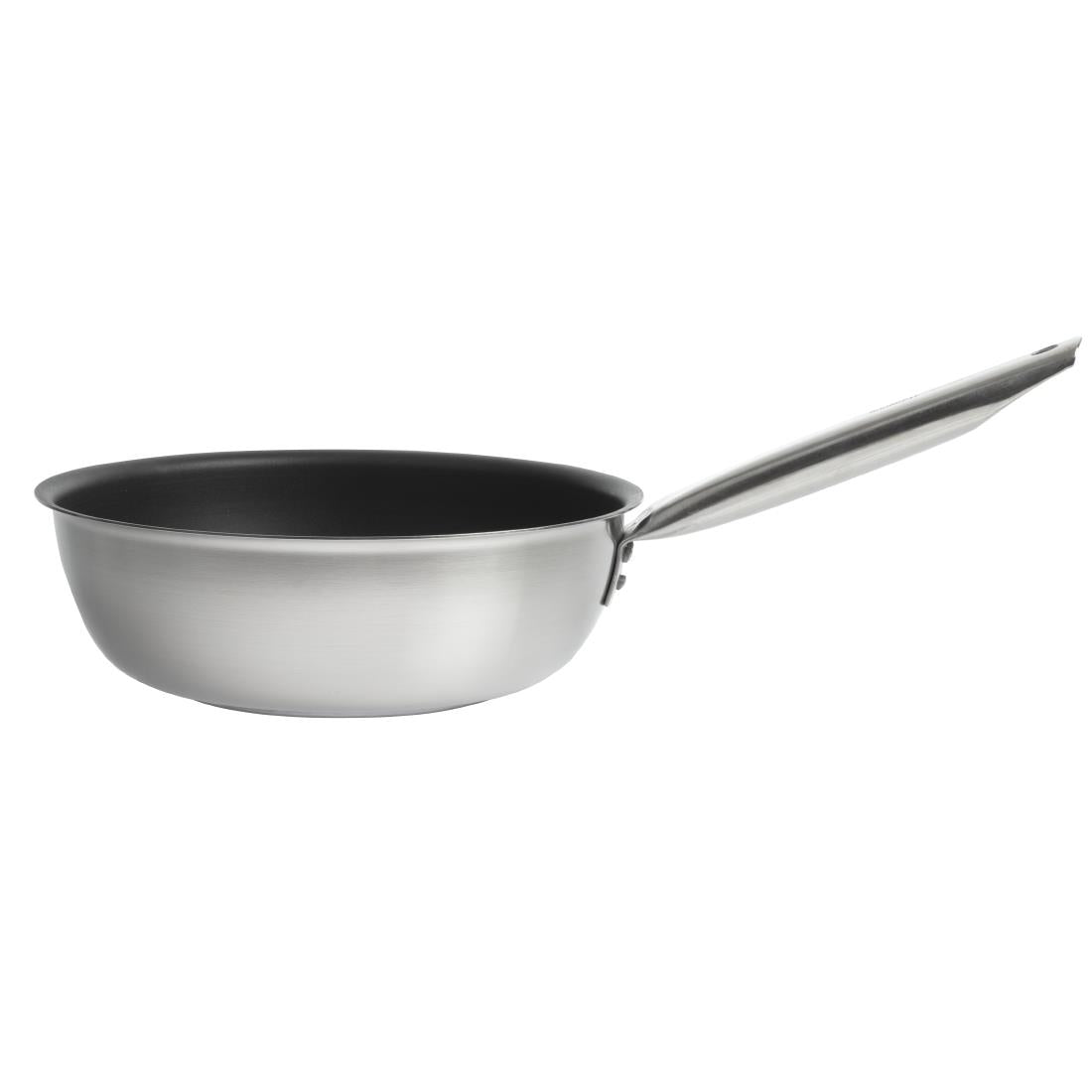 Matfer Bourgeat Tradition Stainless Steel Pro Non-Stick Sauté Pan 28cm