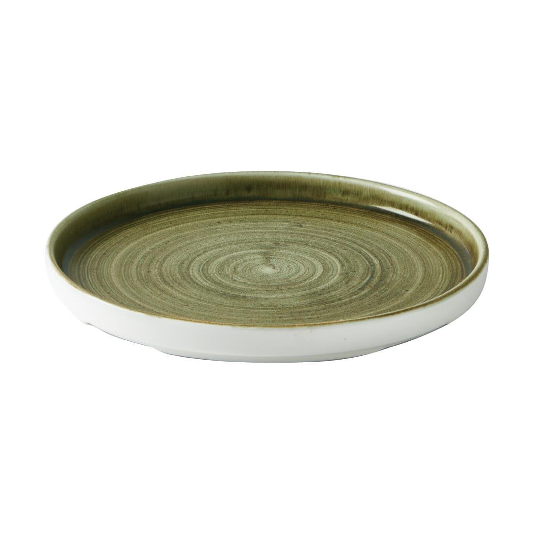 Churchill Stonecast Plume Walled Plates Green 220mm (6 Pack)